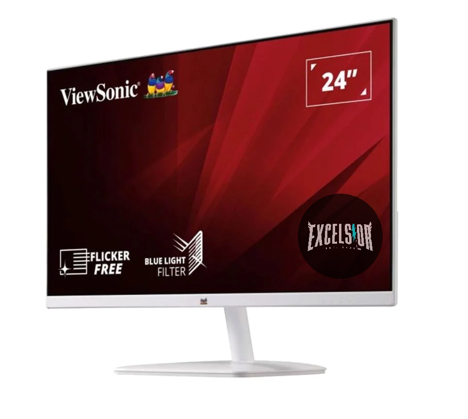ViewSonic 24” Full HD Monitor with White Narrow Bezel (VA2430-H-W-6)