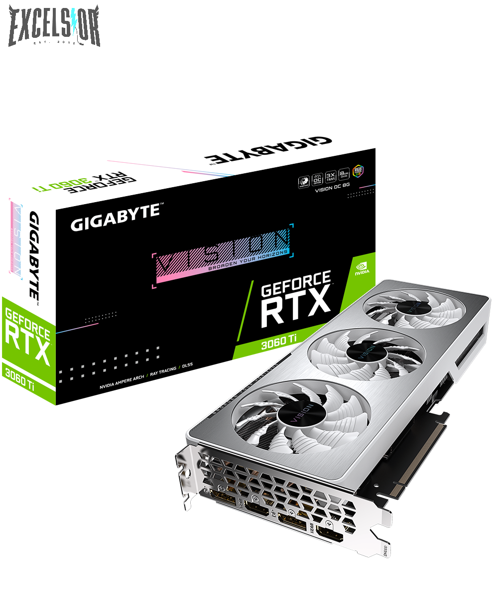 Gigabyte GeForce RTX 3060 Ti Vision OC 8GB (rev. 2.0) - LHR Version