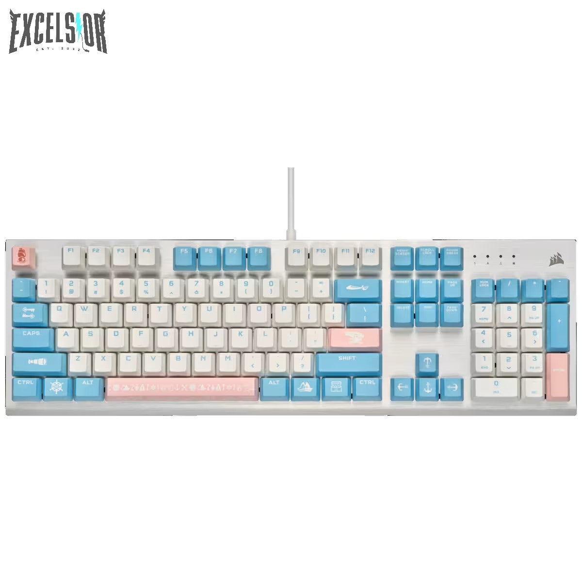 Corsair K60 RGB Pro Mechanical Gaming Keyboard - Sweet Sky