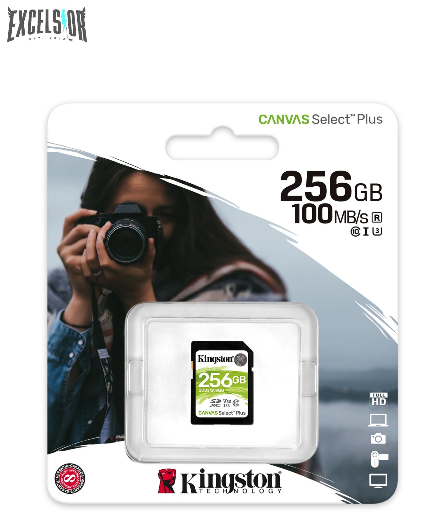 Kingston SDS Select Plus (for HD 1080p and 4K Video Cameras)